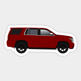 Red SUV Tahoe Sticker